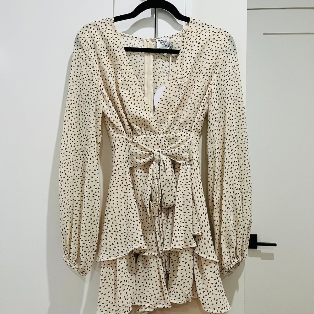 NWT Princess Polly String of Love Romper Beige - Size 6